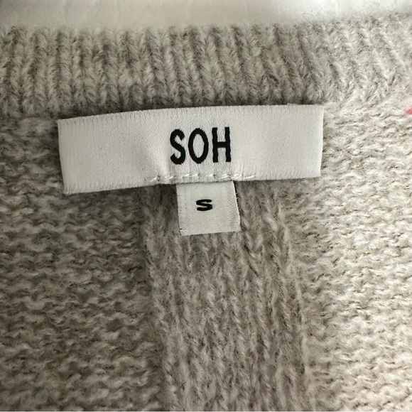 SOH Gray Knit Sweater dress size small - Picture 6 of 12